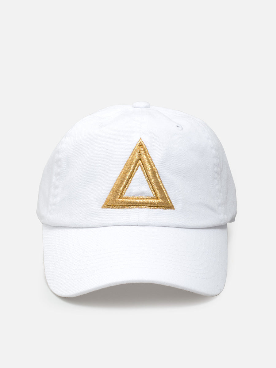 Dad hat white gold tri Triangulo Swag