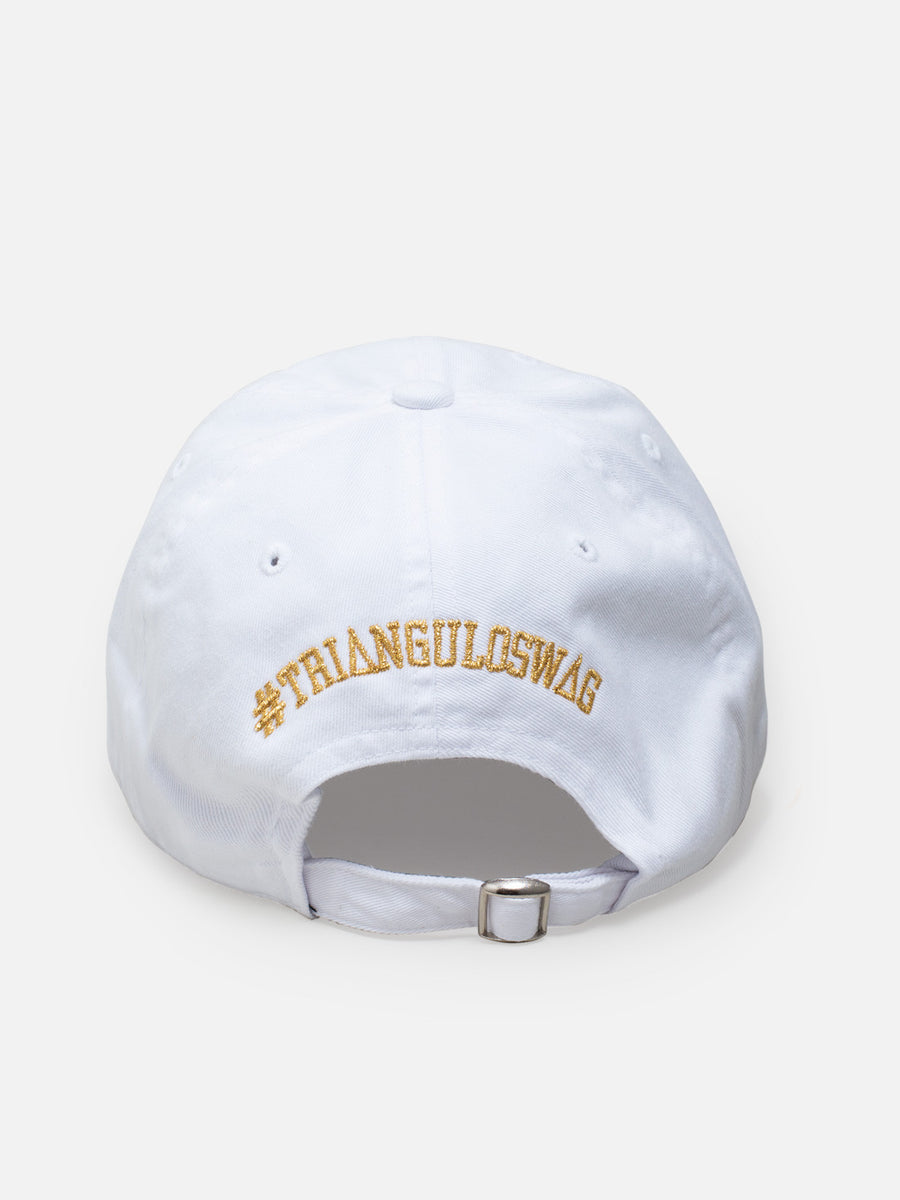 White gold dad top hat