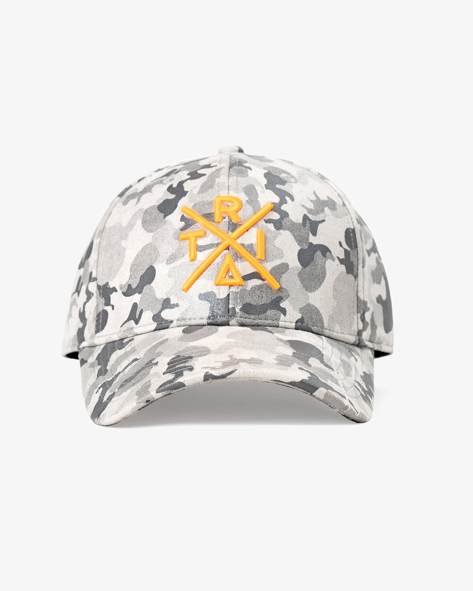 Grey Camo X Orange Hat – Triangulo Swag