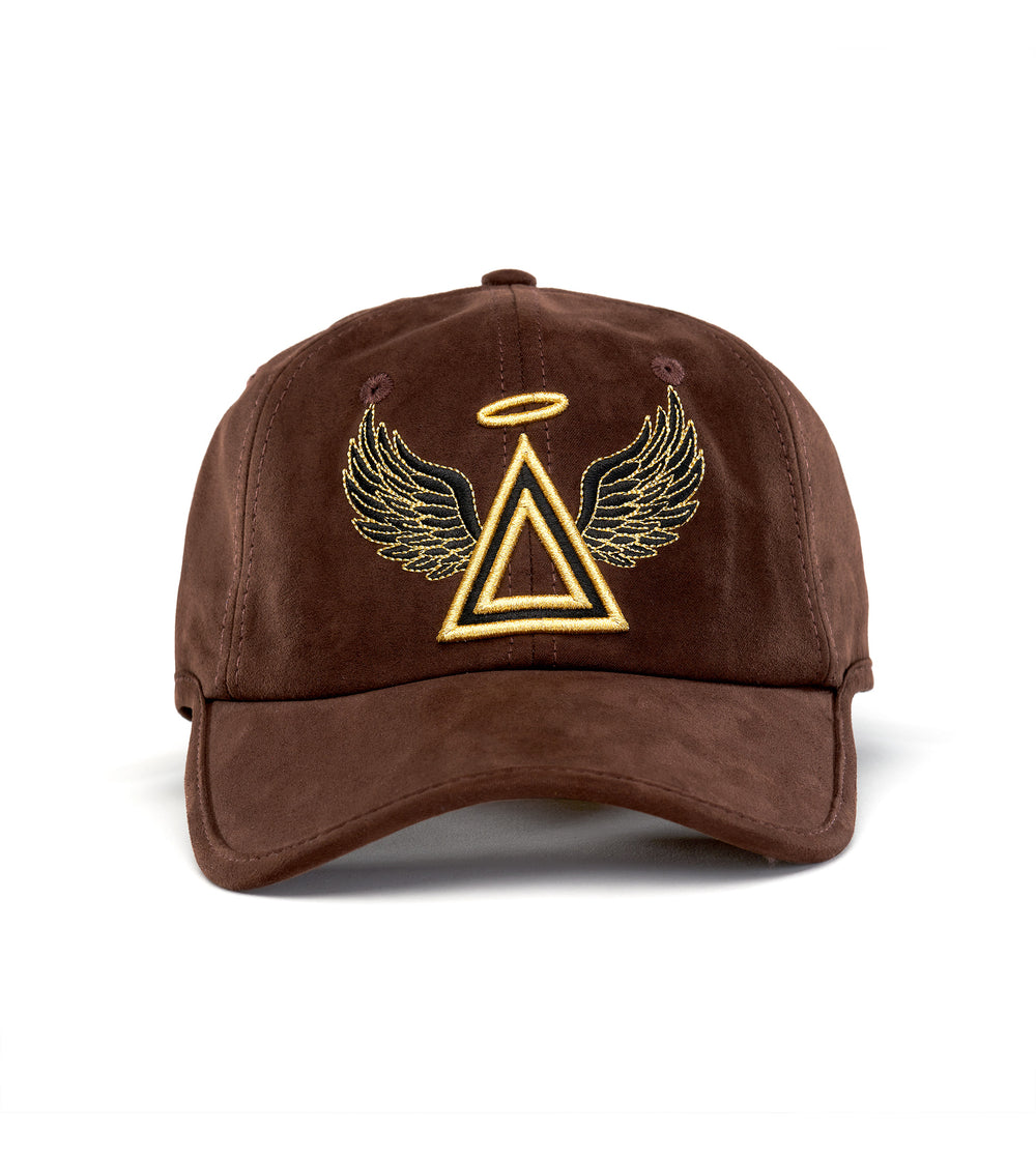 Angels Watching Over Me- Brown Suede Hat