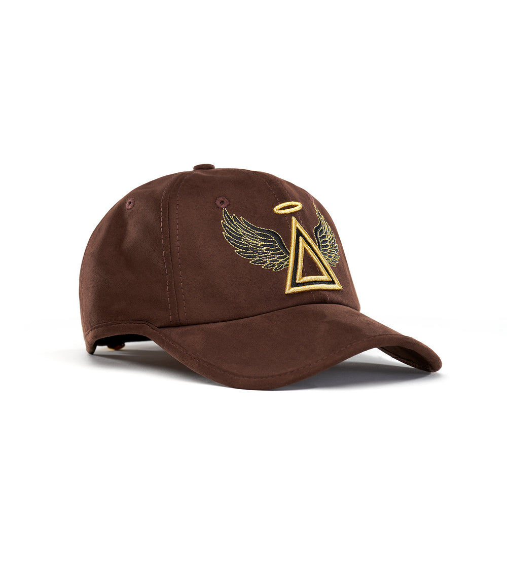 Angels Watching Over Me- Brown Suede Hat
