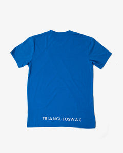 BLUE/ WHITE Triangulo Across Tshirt