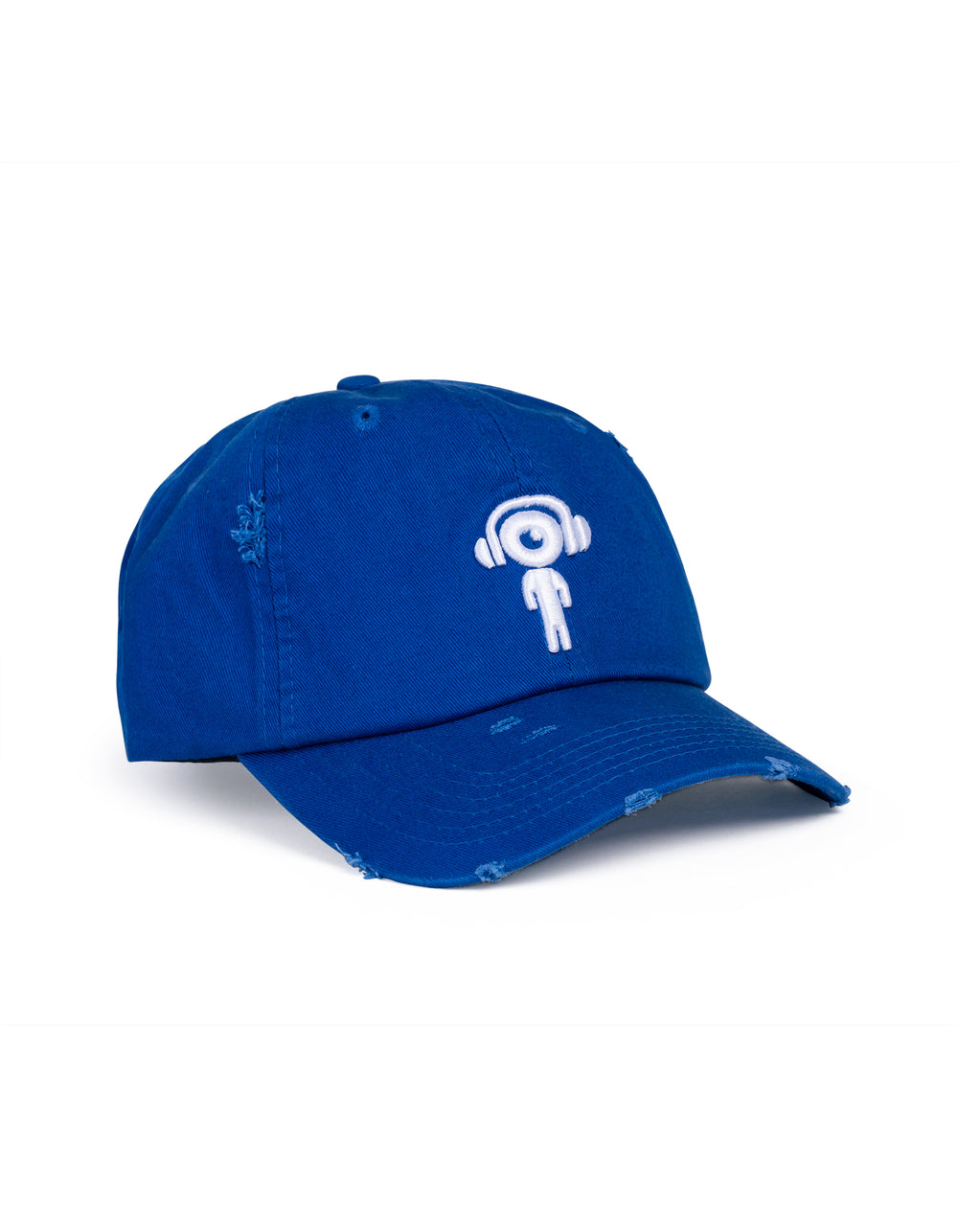 DJ TRI- Distressed Dad Hat BLUE