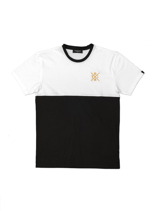2 Tone BLACK / WHITE Tshirt - Triangulo Swag