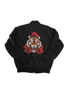 Le Tiger Black Nylon Jacket - Triangulo Swag