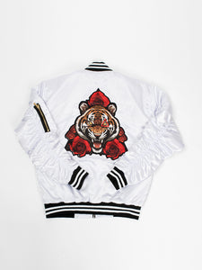 Le Tiger White Satin Jacket - Triangulo Swag
