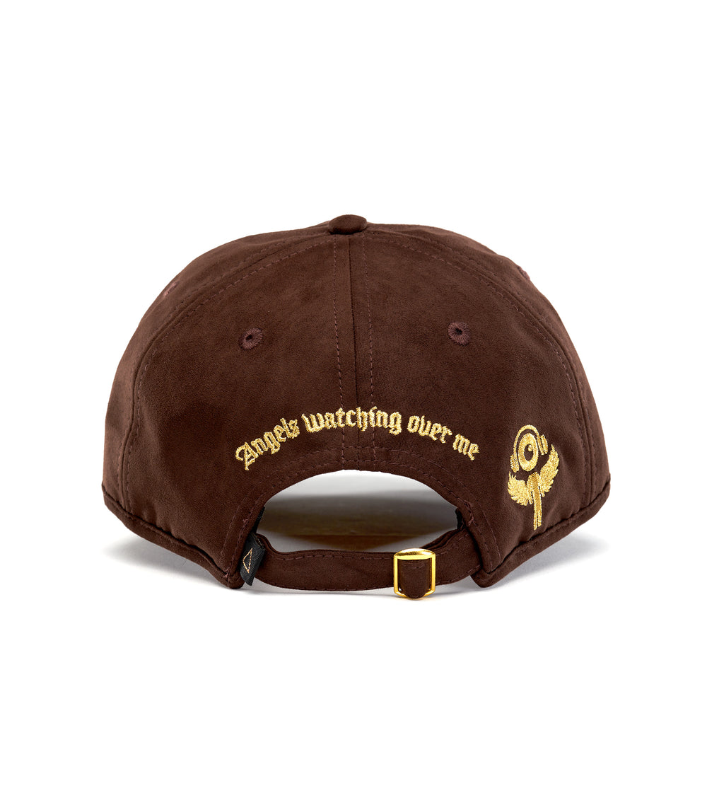 Angels Watching Over Me- Brown Suede Hat